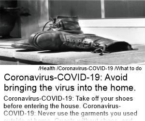 Coronavirus-COVID-19 Avoid bringing the virus into the home