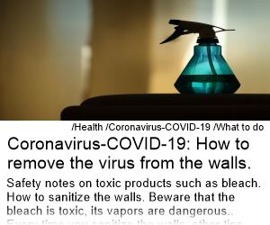 Coronavirus-COVID-19 How to remove the virus from the walls