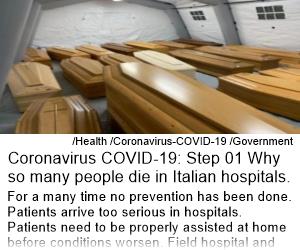 Coronavirus-COVID-19 Step 01 Why so many people die in Italian hospitals