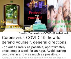 Coronavirus-COVID-19 how to defend yourself, general directions