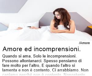 Amore ed incomprensioni