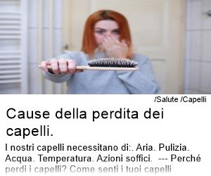 Cause della perdita dei capelli