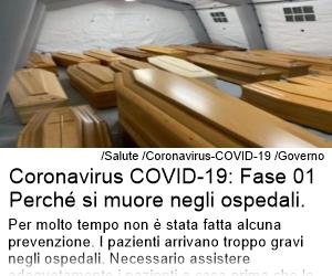 Coronavirus-COVID-19 Fase 01 Perché si muore negli ospedali