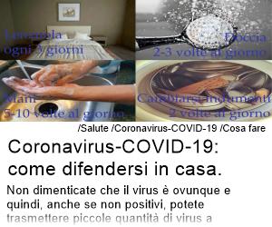 Coronavirus-COVID-19 come difendersi in casa