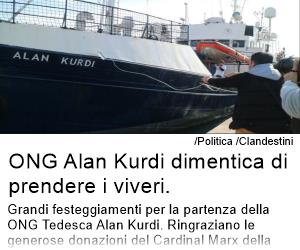 ONG Alan Kurdi dimentica di prendere i viveri