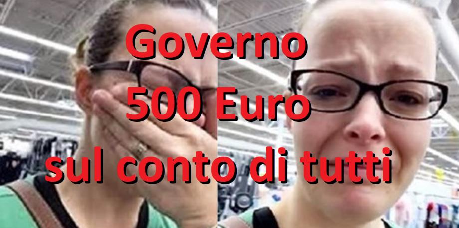 Coronavirus-COVID-19: Governo 500 Euro sul conto di tutti