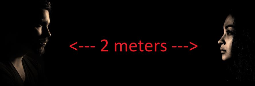 Coronavirus-COVID-19: Keep a distance of two meters